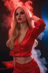 6YE DOLL Paislee 158cm Milf Sex Dolls Small Breasts A-CUP Blonde Sex Dolls Custom TPE Sex Dolls