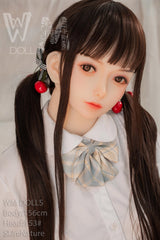 WM DOLL / JS DOLLS Ada 156cm Innocent Sex Dolls High-end Medium Breasts C-CUP Cute Sex Dolls Custom Options TPE Sex Dolls