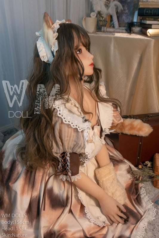 WM DOLL / JS DOLLS Ashley 156cm Cute Innocent C-Cup Medium Breasts High-End TPE Sex Dolls with Custom Options