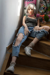 WM DOLL / JS DOLLS Georgia 156cm Innocent TPE Sex Dolls C-CUP High-End Medium Breasts with Custom Options