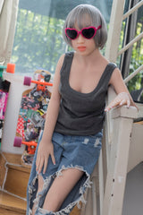 WM DOLL / JS DOLLS Georgia 156cm Innocent TPE Sex Dolls C-CUP High-End Medium Breasts with Custom Options
