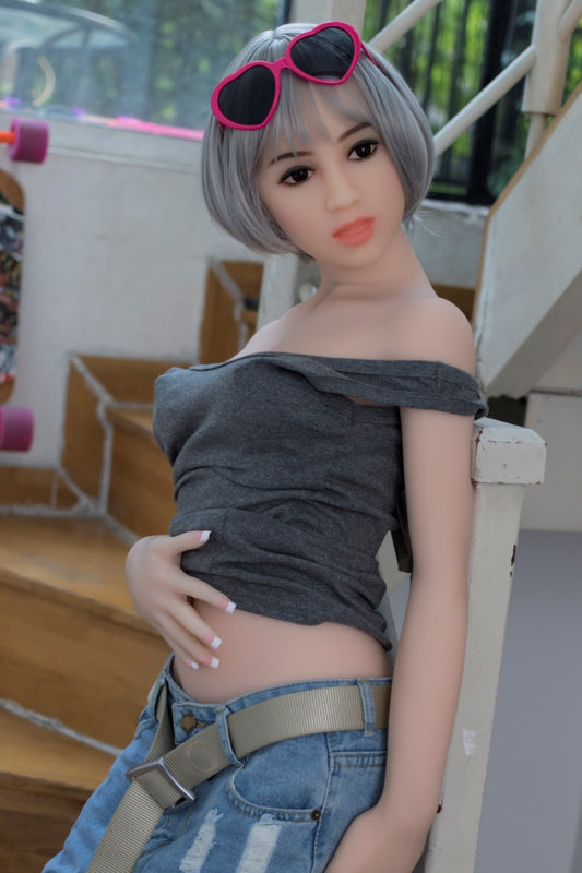 WM DOLL / JS DOLLS Georgia 156cm Innocent TPE Sex Dolls C-CUP High-End Medium Breasts with Custom Options
