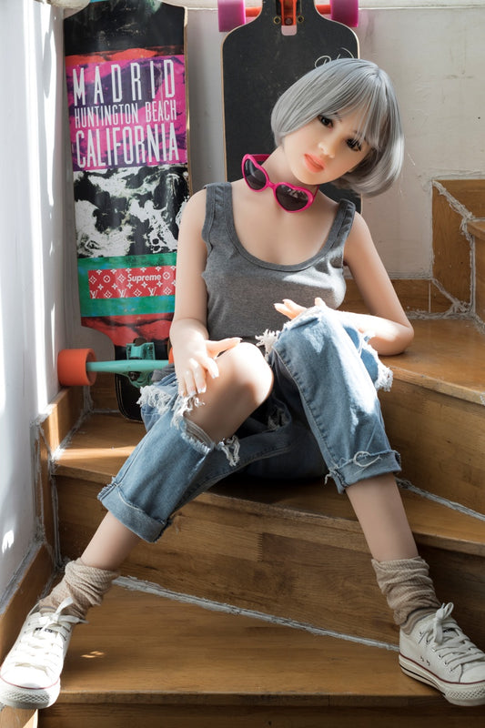 WM DOLL / JS DOLLS Georgia 156cm Innocent TPE Sex Dolls C-CUP High-End Medium Breasts with Custom Options