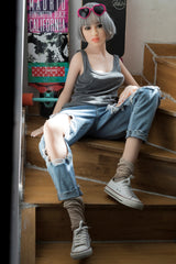 WM DOLL / JS DOLLS Georgia 156cm Innocent TPE Sex Dolls C-CUP High-End Medium Breasts with Custom Options