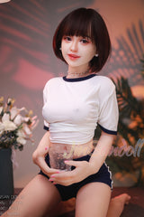 WM DOLL / JS DOLLS Isabel 146cm Innocent Sex Dolls High-end Medium Breasts B-CUP Skinny Sex Dolls Custom Options TPE Sex Dolls