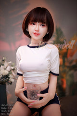 WM DOLL / JS DOLLS Isabel 146cm Innocent Sex Dolls High-end Medium Breasts B-CUP Skinny Sex Dolls Custom Options TPE Sex Dolls