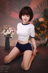 WM DOLL / JS DOLLS Isabel 146cm Innocent Sex Dolls High-end Medium Breasts B-CUP Skinny Sex Dolls Custom Options TPE Sex Dolls
