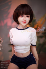WM DOLL / JS DOLLS Isabel 146cm Innocent Sex Dolls High-end Medium Breasts B-CUP Skinny Sex Dolls Custom Options TPE Sex Dolls