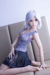 WM DOLL / JS DOLLS Juniper 146cm Innocent Sex Dolls High-end Medium Breasts B-CUP Skinny Sex Dolls Custom Options TPE Sex Dolls