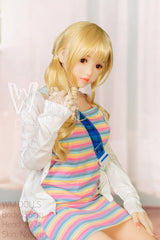 WM DOLL / JS DOLLS Khloe 156cm Innocent Sex Dolls High-end Medium Breasts C-CUP Blonde Sex Dolls Custom Options TPE Sex Dolls
