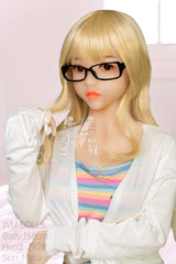 WM DOLL / JS DOLLS Khloe 156cm Innocent Sex Dolls High-end Medium Breasts C-CUP Blonde Sex Dolls Custom Options TPE Sex Dolls