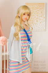 WM DOLL / JS DOLLS Khloe 156cm Innocent Sex Dolls High-end Medium Breasts C-CUP Blonde Sex Dolls Custom Options TPE Sex Dolls
