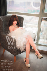 WM DOLL / JS DOLLS River 148cm Innocent Sex Dolls High-end Mega Breasts L-CUP Custom Options TPE Sex Dolls