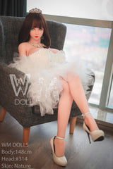 WM DOLL / JS DOLLS River 148cm Innocent Sex Dolls High-end Mega Breasts L-CUP Custom Options TPE Sex Dolls