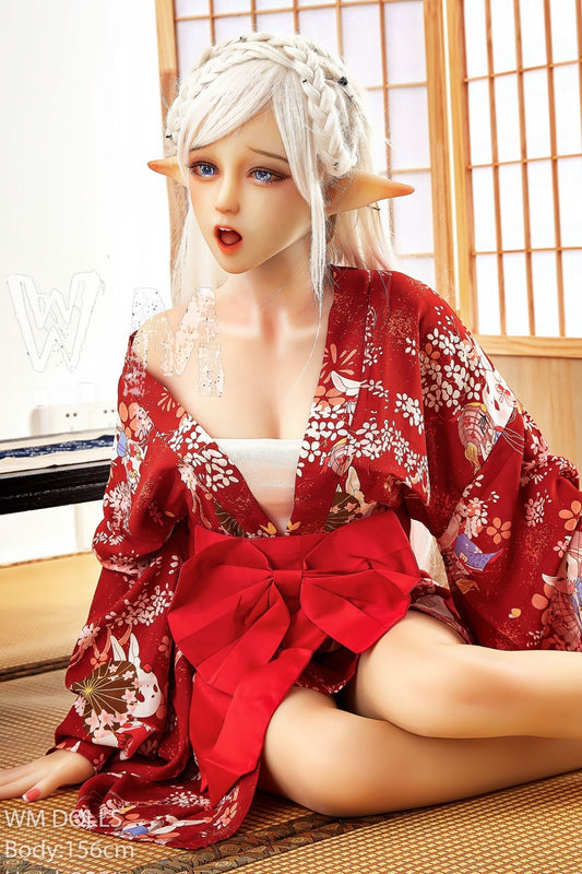 WM DOLL / JS DOLLS Sage 156cm Elf Sex Dolls High-end Medium Breasts C-CUP Cosplay Sex Dolls Custom Options TPE Sex Dolls