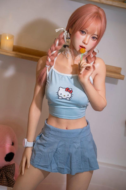 SPICYSHE Elora 155cm Innocent Sex Dolls Medium Breasts B-CUP Cute TPE Sex Dolls Custom Full Size Sex Doll