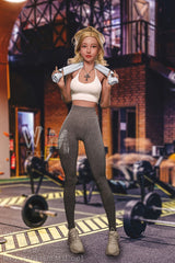 WM DOLL Mary 160cm Athletic Sex Dolls High-End TPE Sex Doll with D-Cup Innocent Sex Dolls Large Breasts and Custom Options