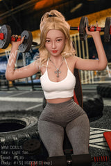 WM DOLL Mary 160cm Athletic Sex Dolls High-End TPE Sex Doll with D-Cup Innocent Sex Dolls Large Breasts and Custom Options