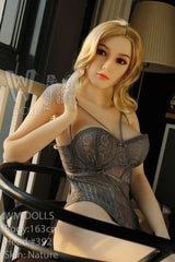 WM DOLL / JS DOLLS Collins 163cm High-End Milf Medium Breasts Blonde Sex Dolls TPE C-Cup Sex Doll with Custom Options