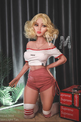 WM DOLL Mariana 141cm Skinny Sex Dolls Large Breasts High-End TPE Sex Doll D-Cup Blonde Sex Dolls with Custom Options