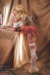 WM DOLL Mariana 141cm Skinny Sex Dolls Large Breasts High-End TPE Sex Doll D-Cup Blonde Sex Dolls with Custom Options