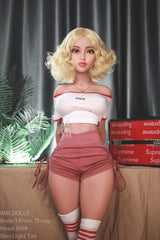 WM DOLL Mariana 141cm Skinny Sex Dolls Large Breasts High-End TPE Sex Doll D-Cup Blonde Sex Dolls with Custom Options