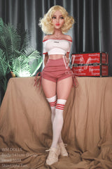 WM DOLL Mariana 141cm Skinny Sex Dolls Large Breasts High-End TPE Sex Doll D-Cup Blonde Sex Dolls with Custom Options