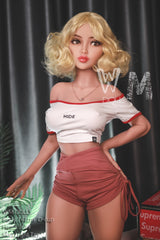 WM DOLL Mariana 141cm Skinny Sex Dolls Large Breasts High-End TPE Sex Doll D-Cup Blonde Sex Dolls with Custom Options
