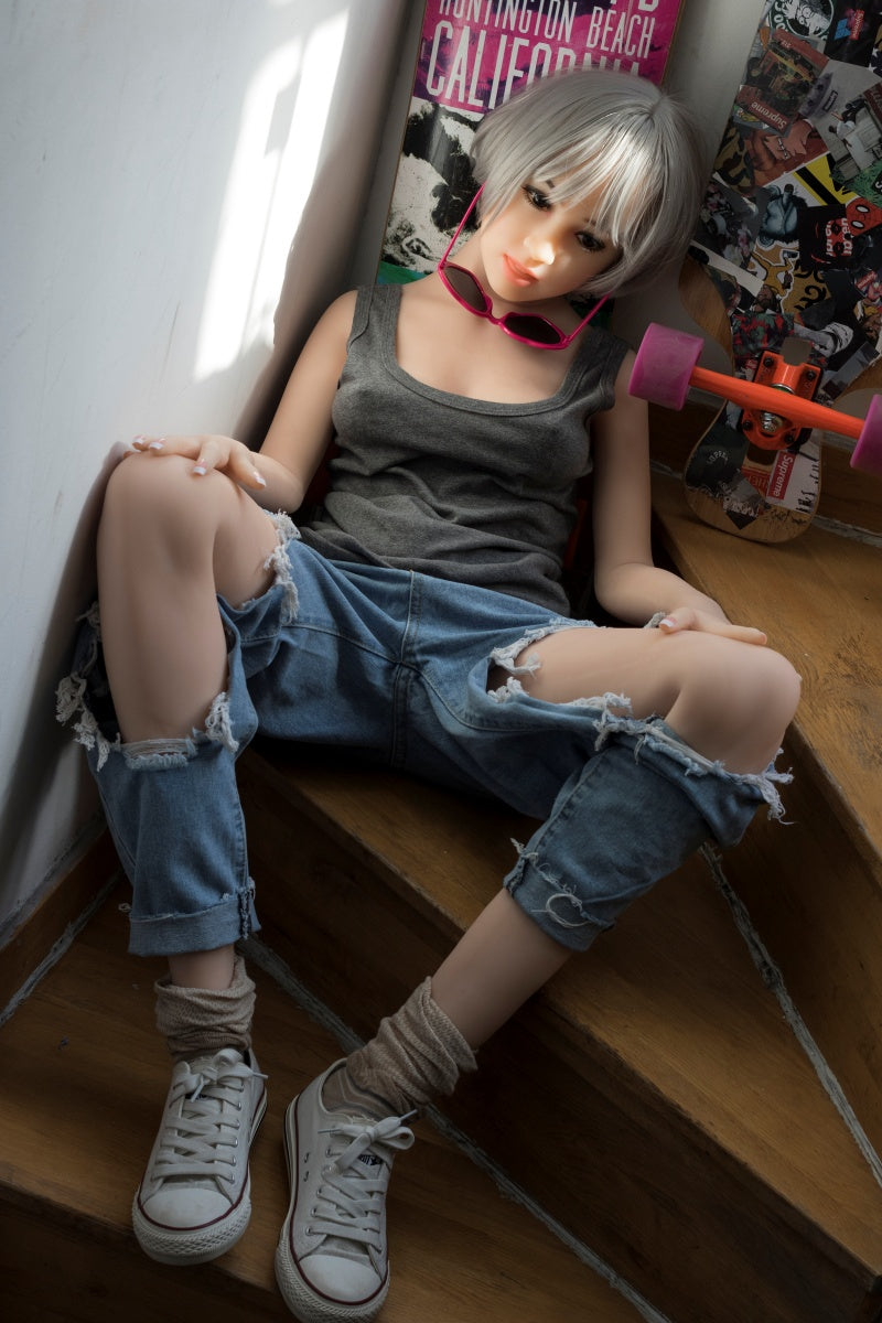 WM DOLL / JS DOLLS Georgia 156cm Innocent TPE Sex Dolls C-CUP High-End Medium Breasts with Custom Options