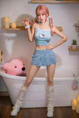 SPICYSHE Elora 155cm Innocent Sex Dolls Medium Breasts B-CUP Cute TPE Sex Dolls Custom Full Size Sex Doll